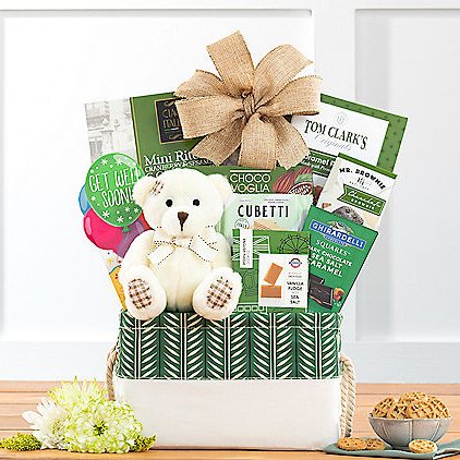 Image 0 of Bear Hugs: Get Well Gift Basket