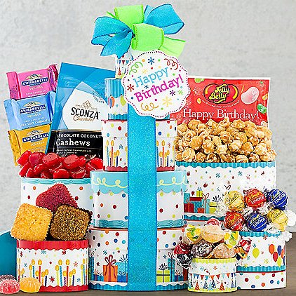 Image 0 of Make a Wish: Gourmet Birthday Gift Tower