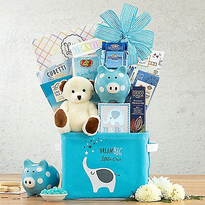 Image 0 of Oh Baby: Baby Boy Gift Basket