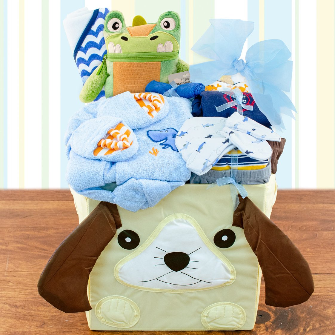 Best Wishes: Baby Boy Gift Basket